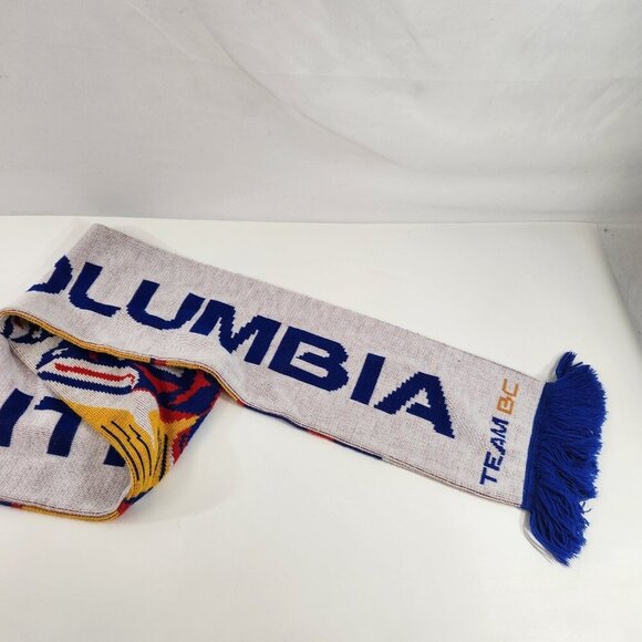 Team BC British Columbia Soccer Scarf First Nations Salmon Fish Design Ruffneck - Picture 6 of 9